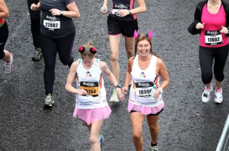 Fundraisers in the marathon