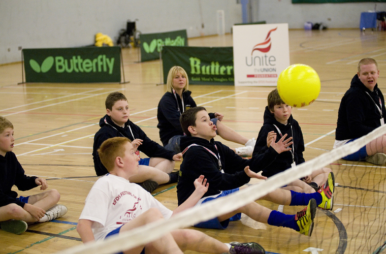 Sitting volleyball session