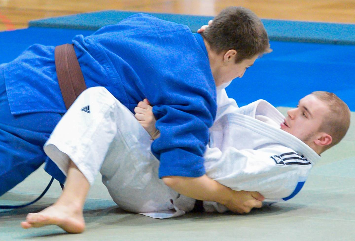 Connah Anders playing judo