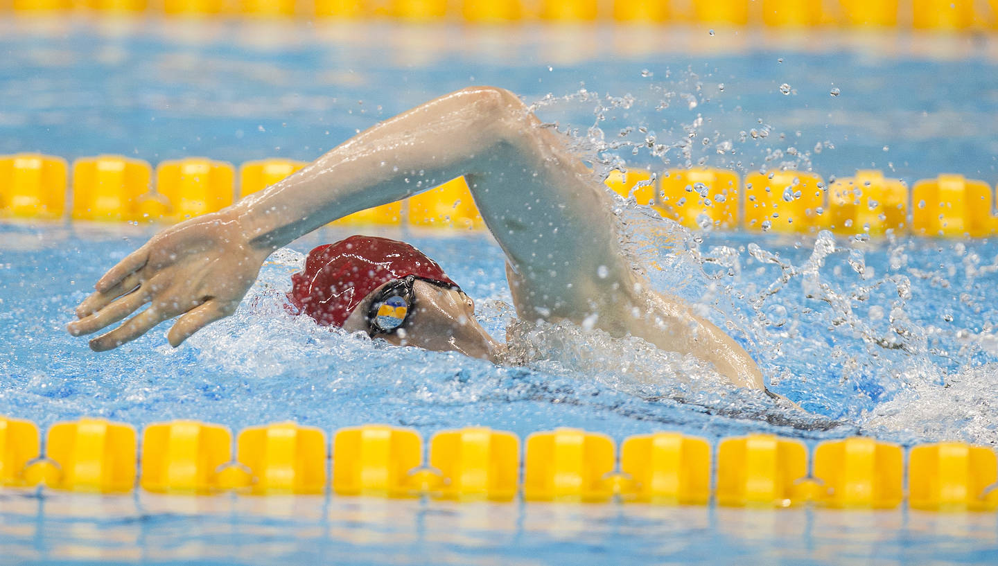 Bethany Firth in her gold medal race