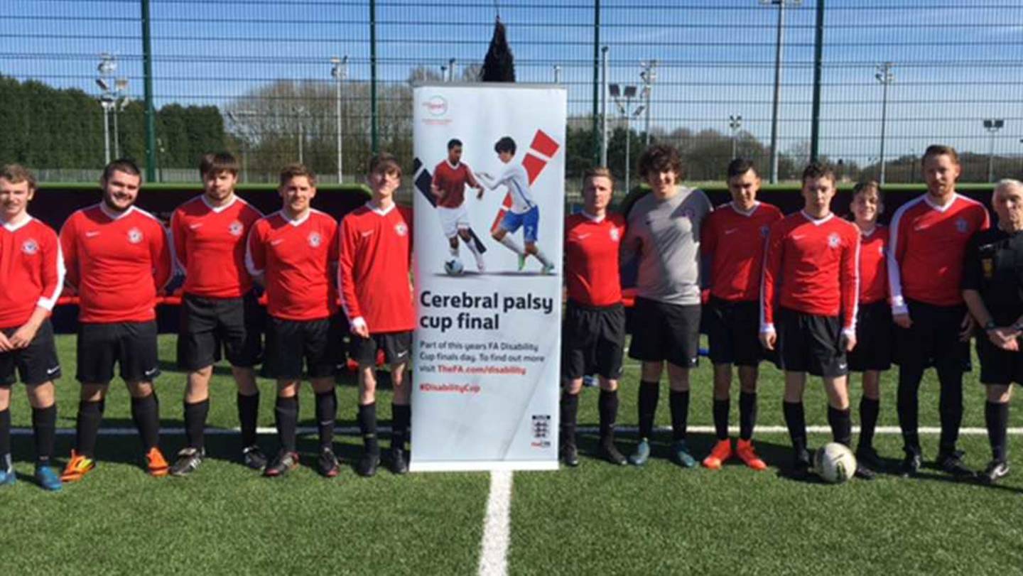 Team at FA Cerebral Palsy Disability Cup