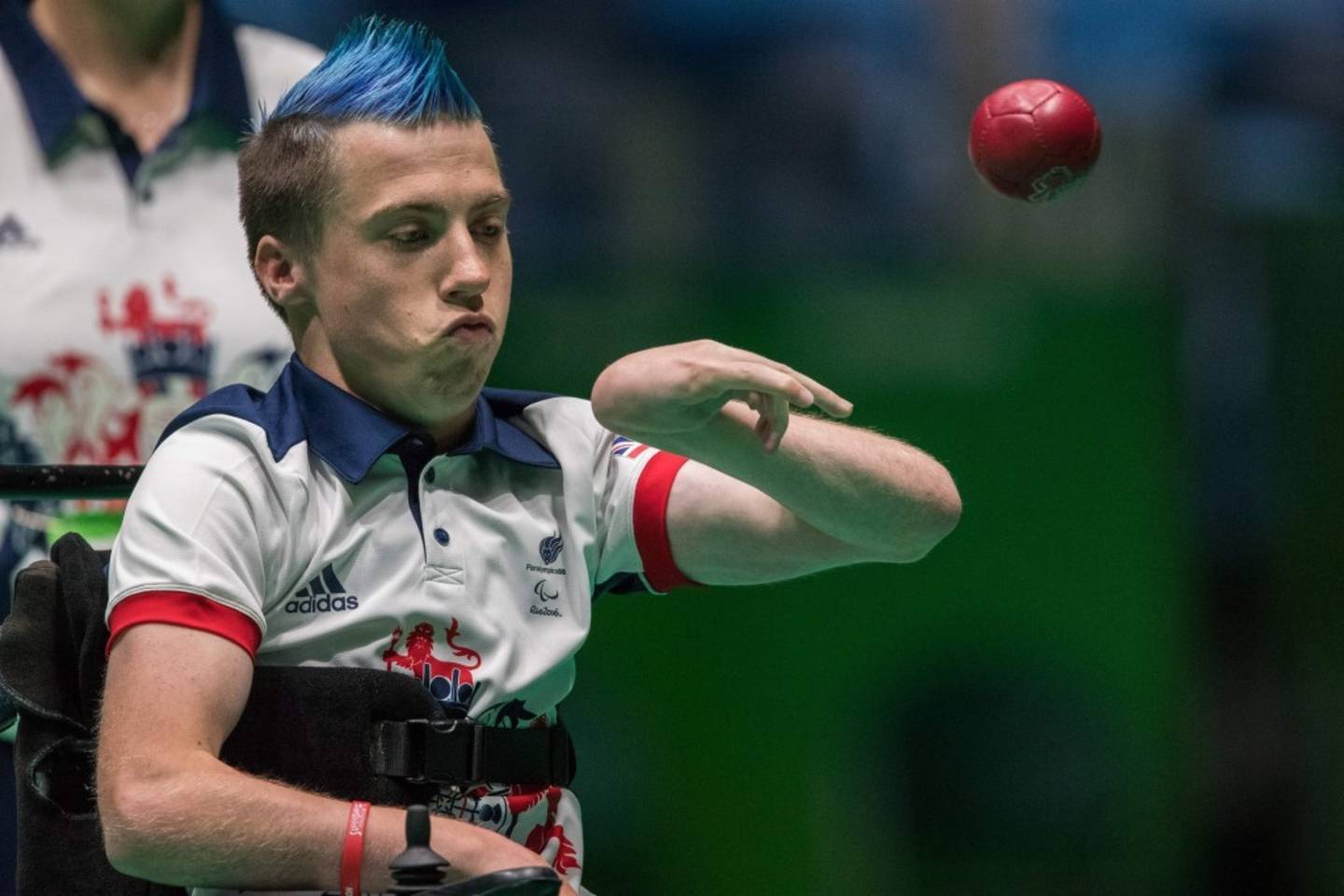 David Smith competing in boccia at Rio 2016 Paralympic Games 