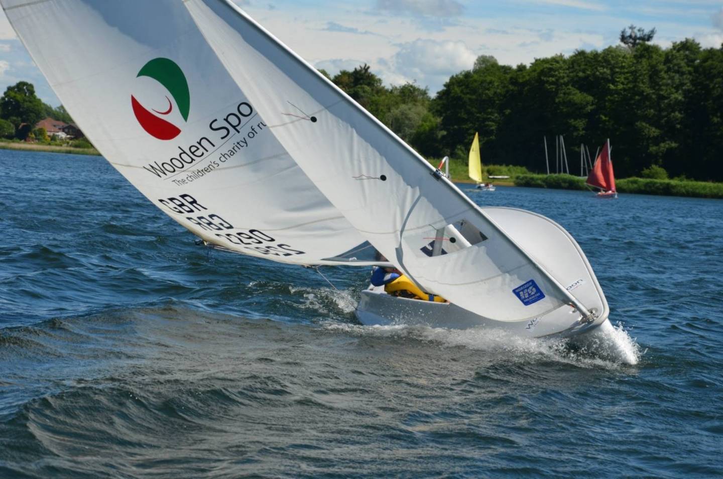 Peter Wagner sailing on the water