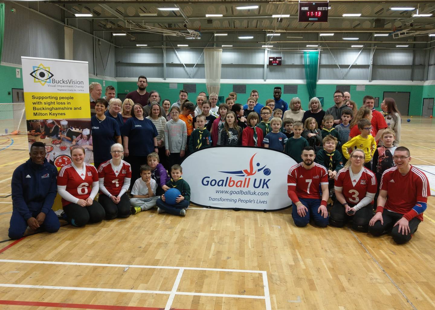 Goalball Group smiling