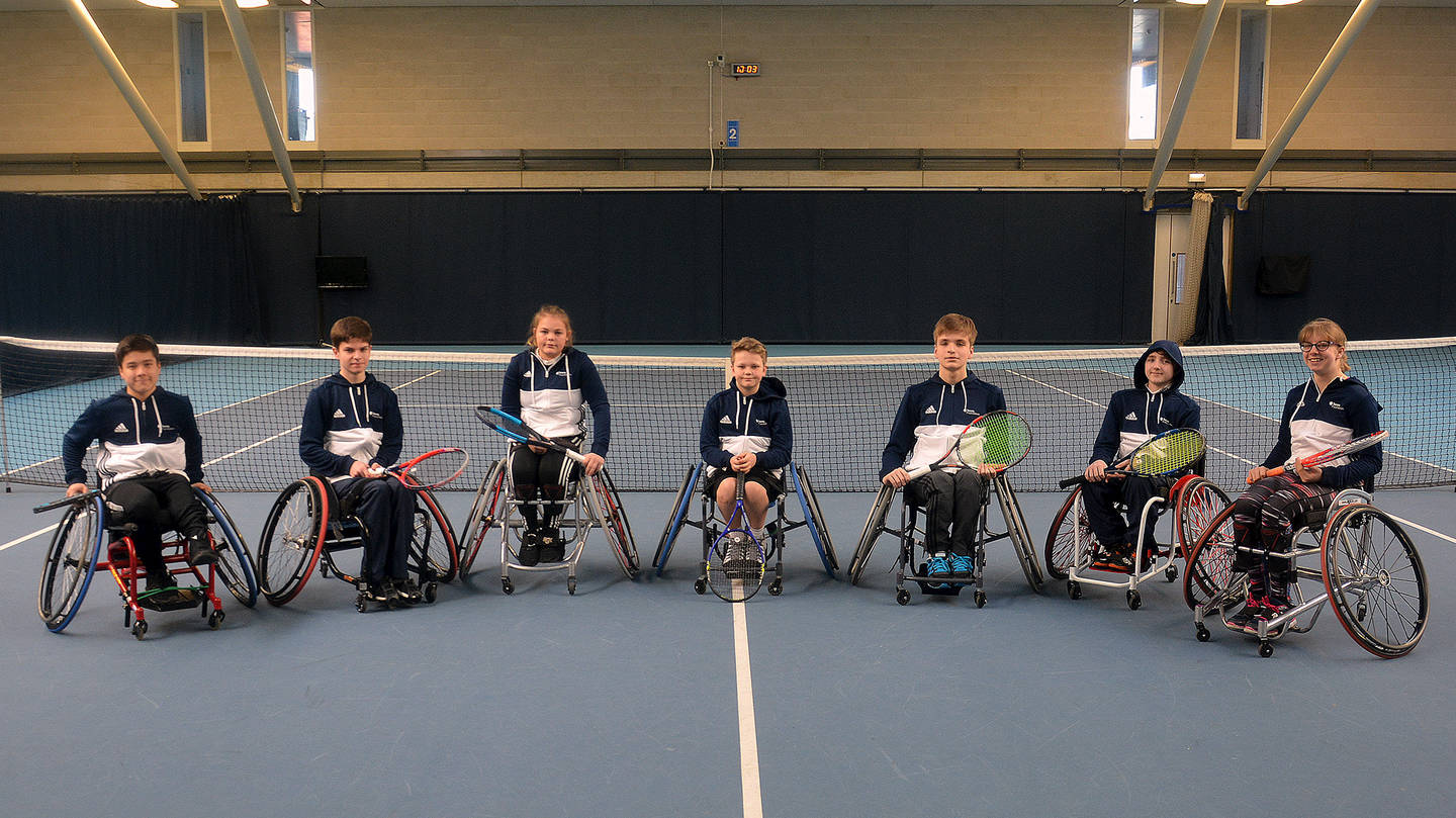 The seven talented juniors selected for the Junior Futures Potential programme.  