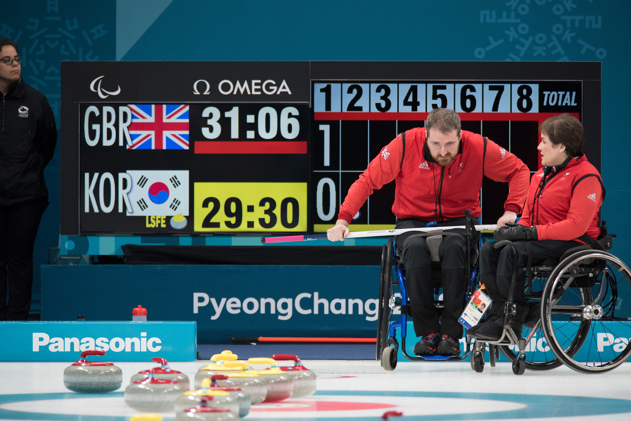 ParalympicsGB wheelchair curling match