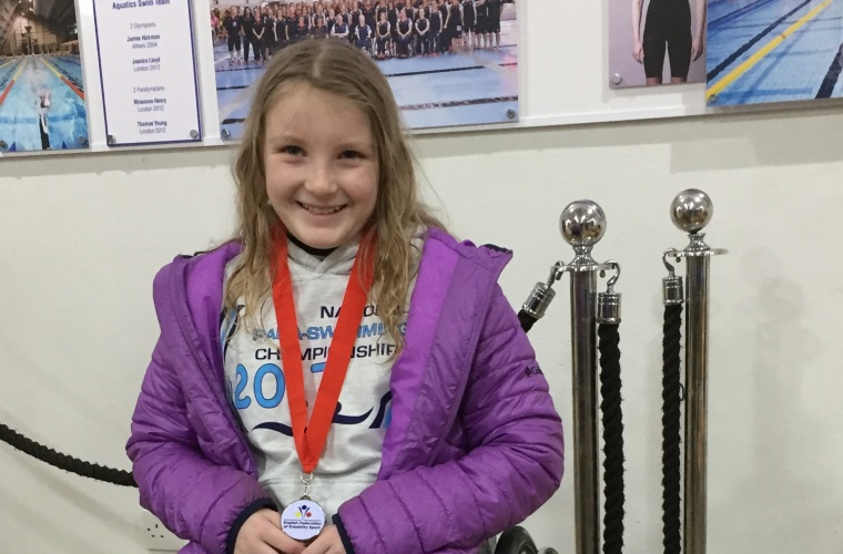 Emily-Jane with medal from East Mid regional. 