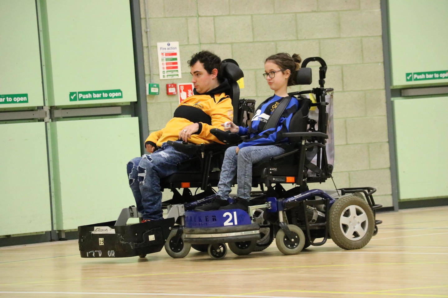 Sevenoaks Powerchair FC player Abbie Bolt