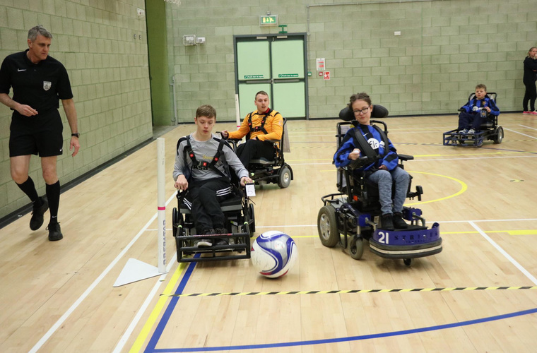 SevenOaks Powerchair FC player Abbie Bolt