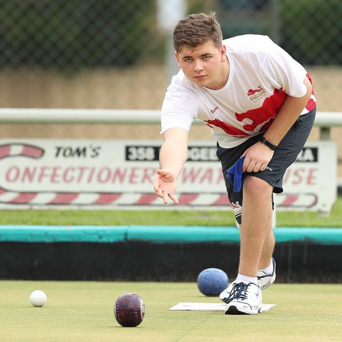 Kieran Rollings playing at the Australian Commonwealth Games. 
