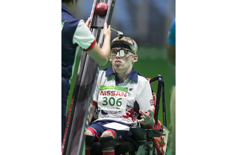 GB Boccia player Patrick Wilson