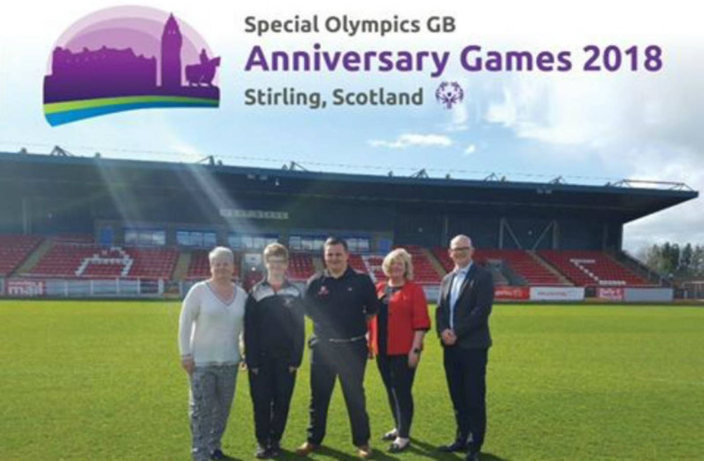 Representatives for SOGB Anniversary Games on the field