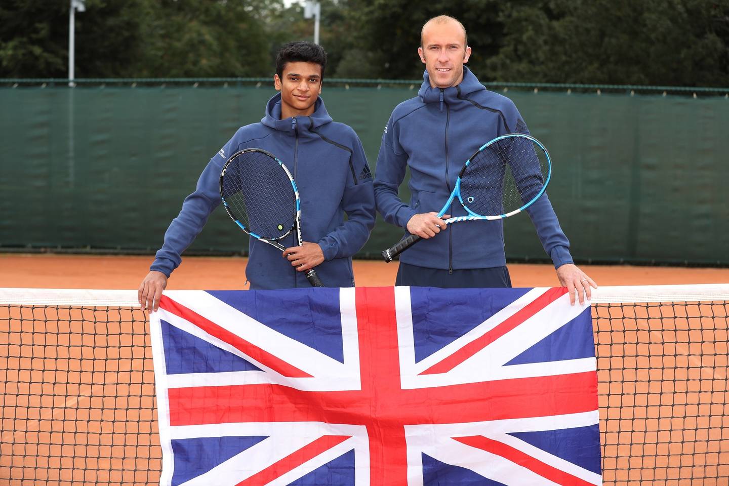 GB men's deaf tennis players Eash Hayat and Lewis Fletcher