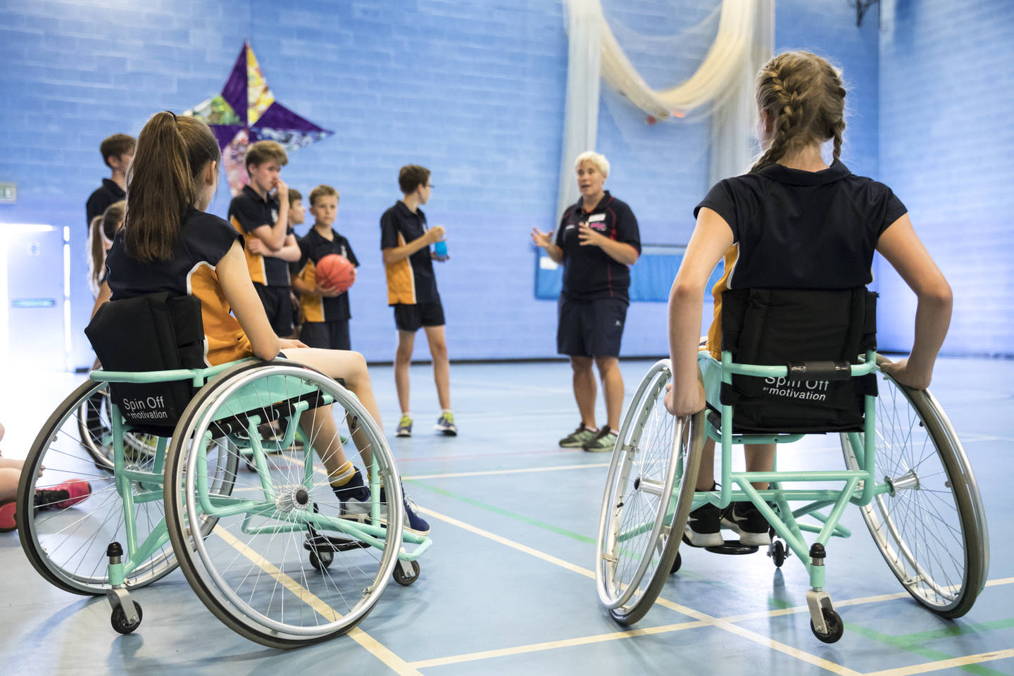 PE Teacher teaching an inclusive PE Lesson