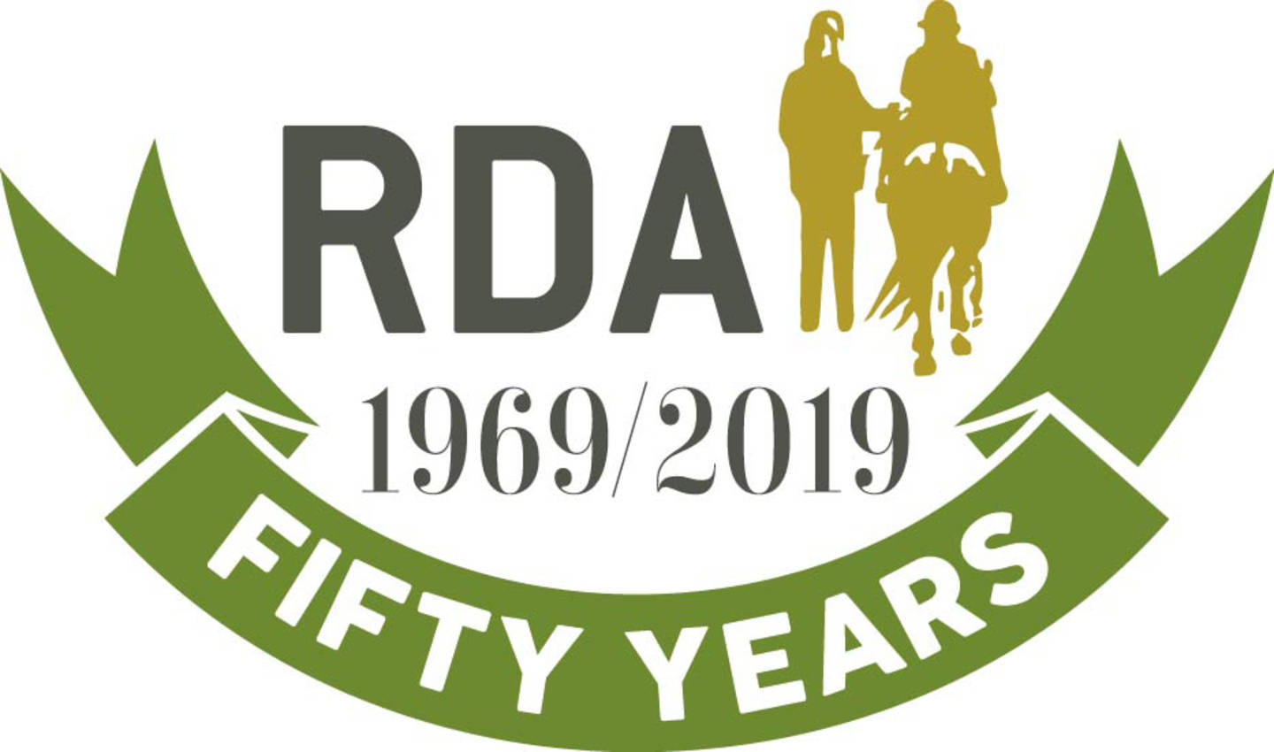 Riding for the Disabled Association 50th anniversary logo 