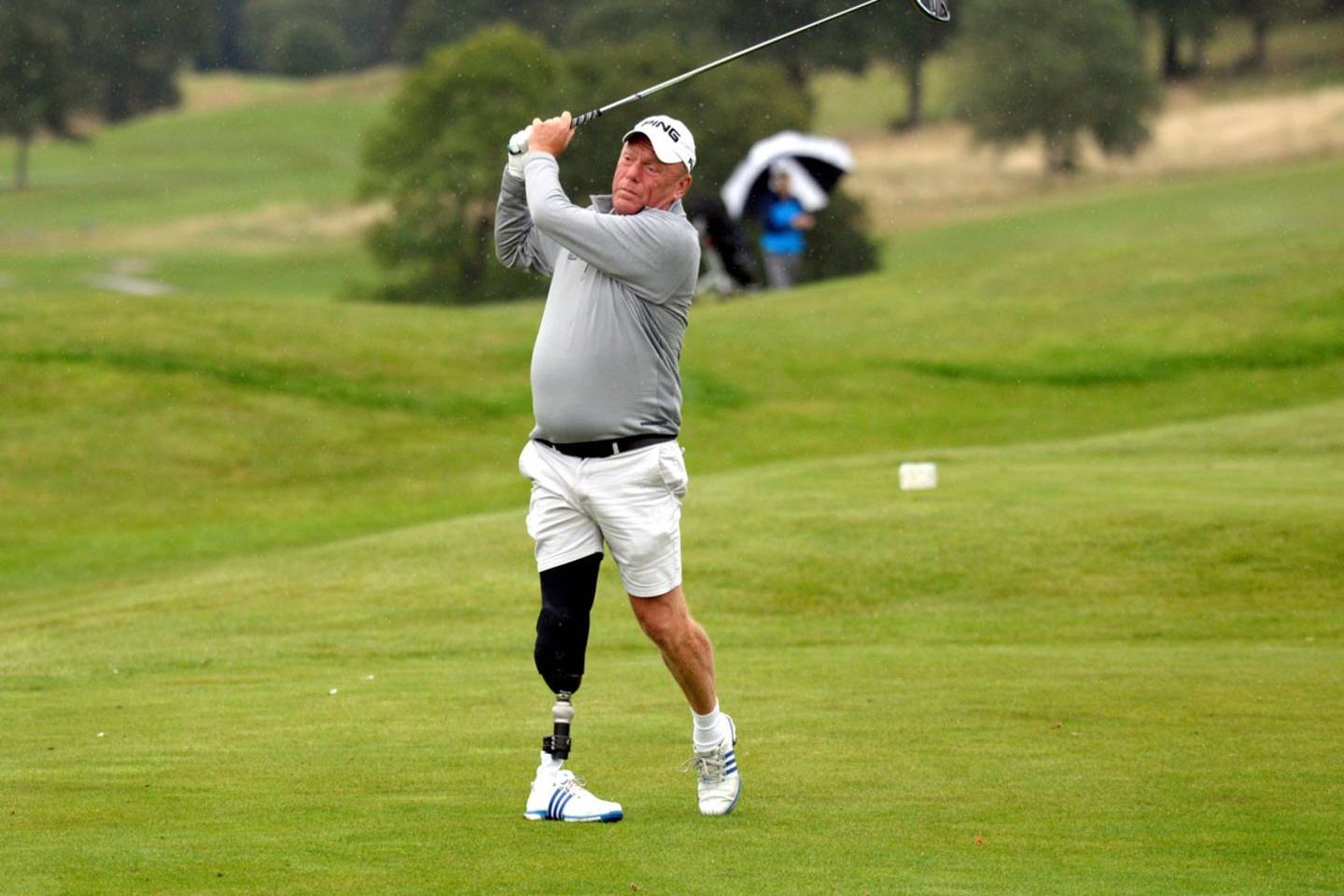 Amputee golfer Mick Horsley. Image copyright Leaderboard Photography
