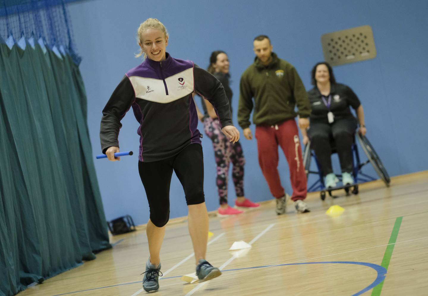 Loughborough students taking part in activities at inclusive activity programme workshop