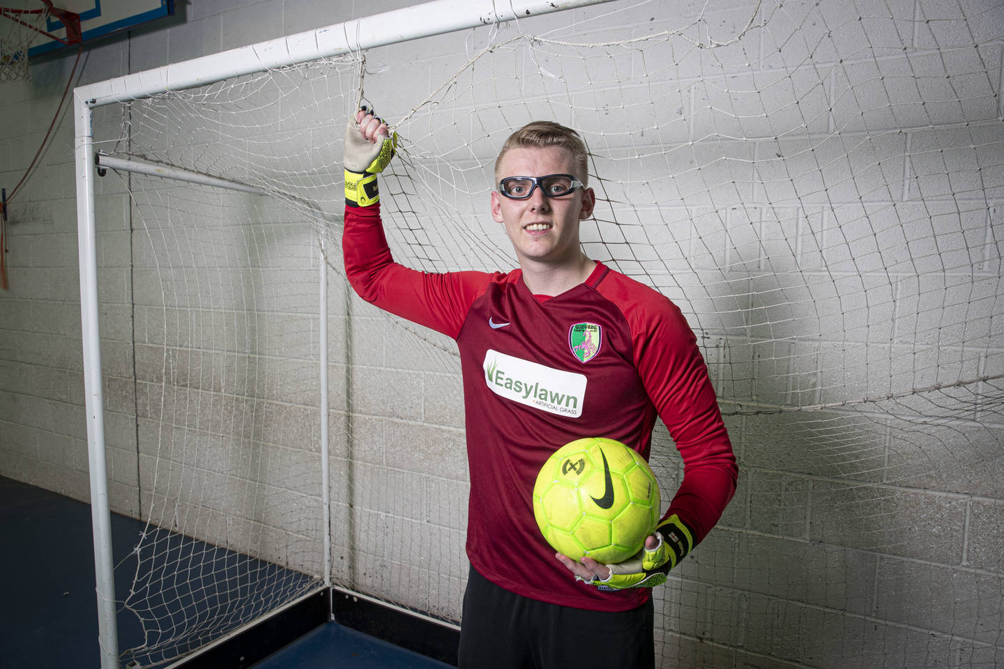 Bradley Newton partially sighted footballer