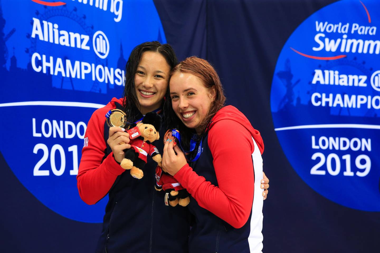 Alice Taii and Megan Richter celebrating