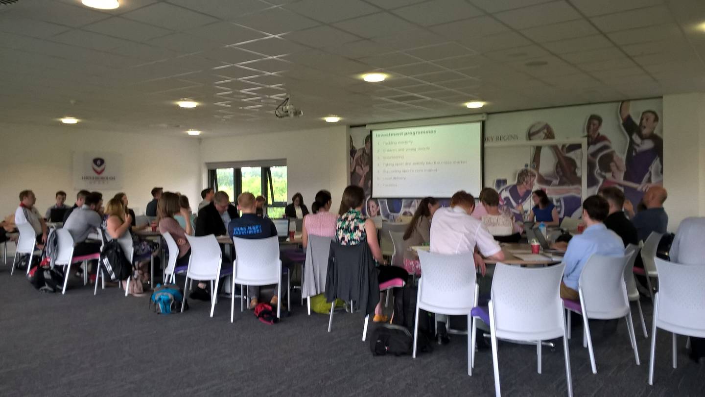 Image shows national governing body briefing
