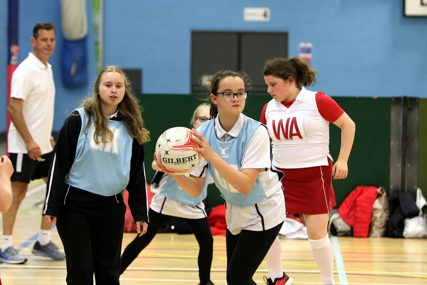 Disabled players in a game of paranetball