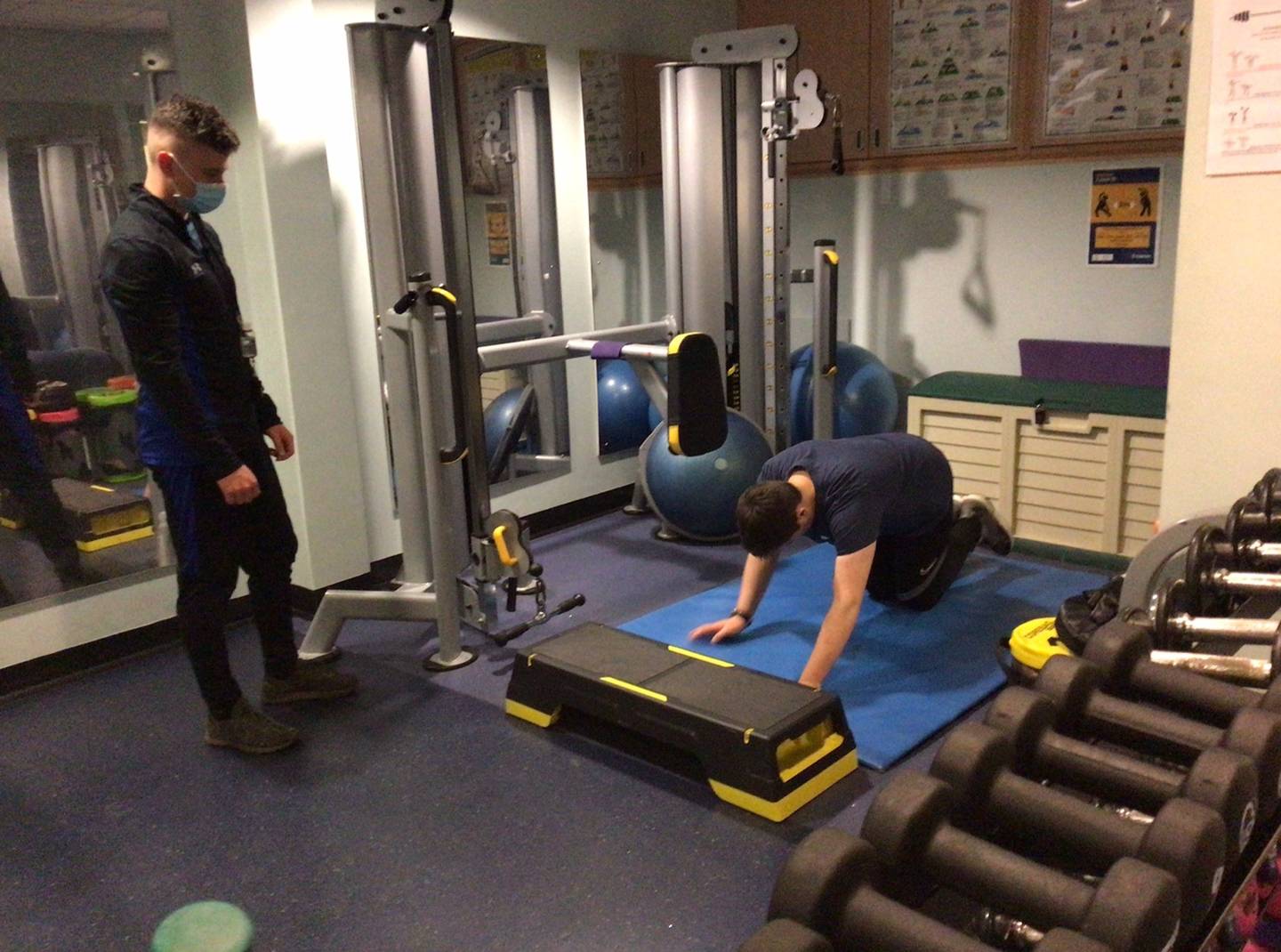 A fitness session being carried out at Seashell. 