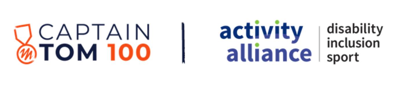 Captain Tom 100 lock up logo with Activity Alliance logo