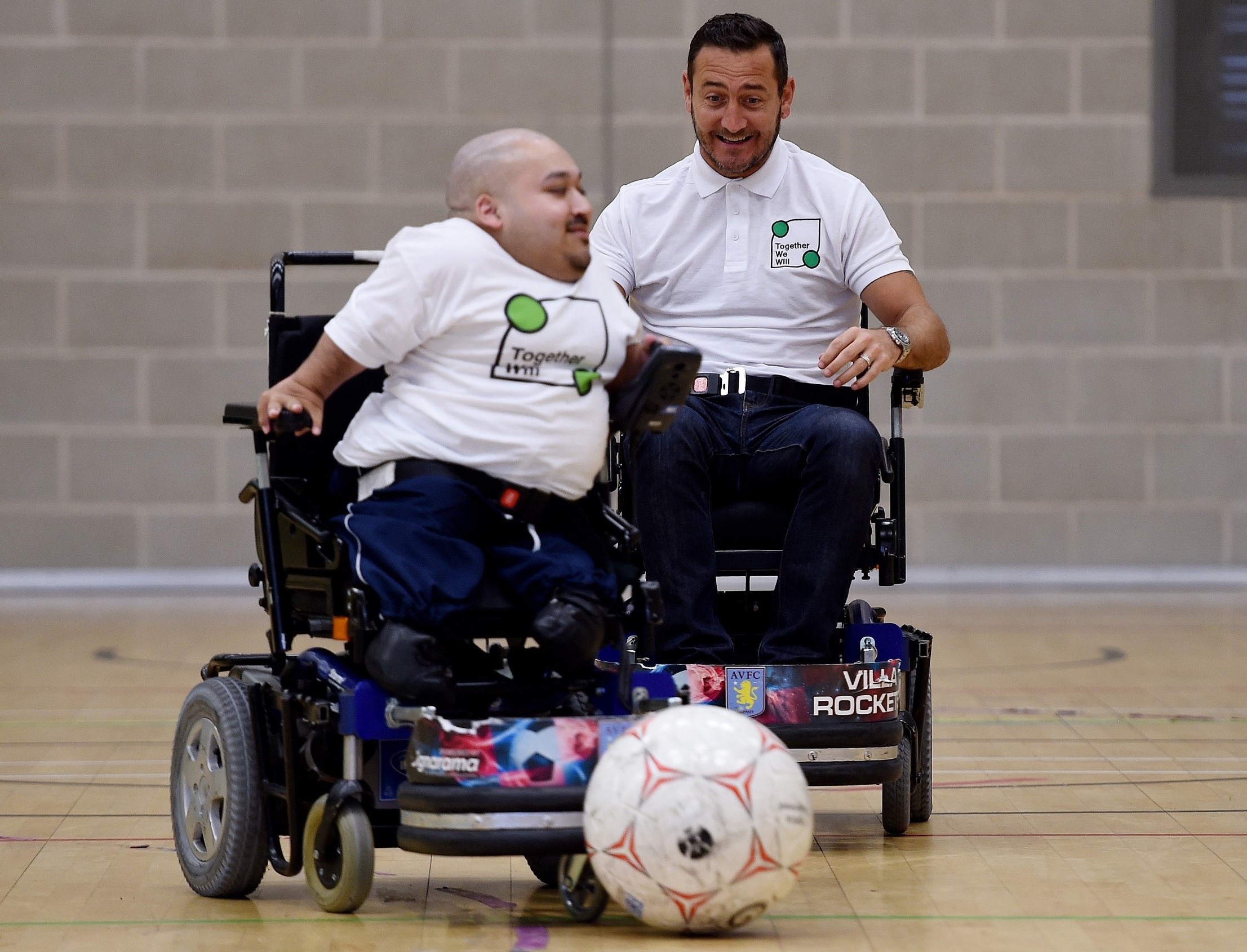 Powerchair footballer Amir Together We Will ambassador