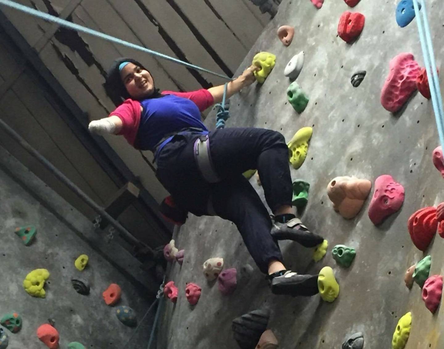 Anoushé Husain, climbing