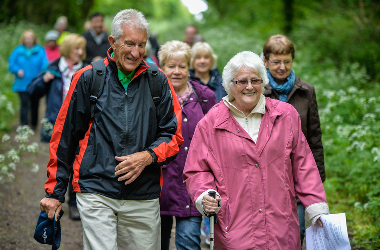 Older people walking