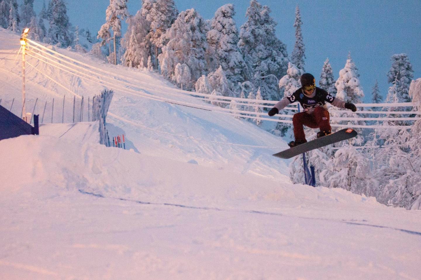 James Barnes-Miller snowboarding
