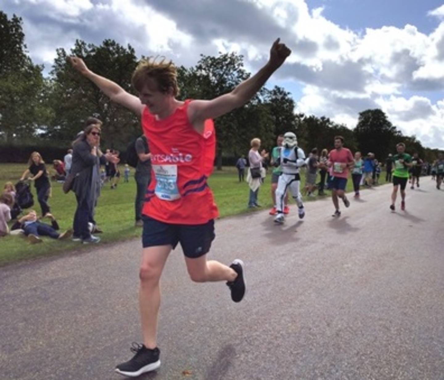 Anthony running Windsor Half Marathon 