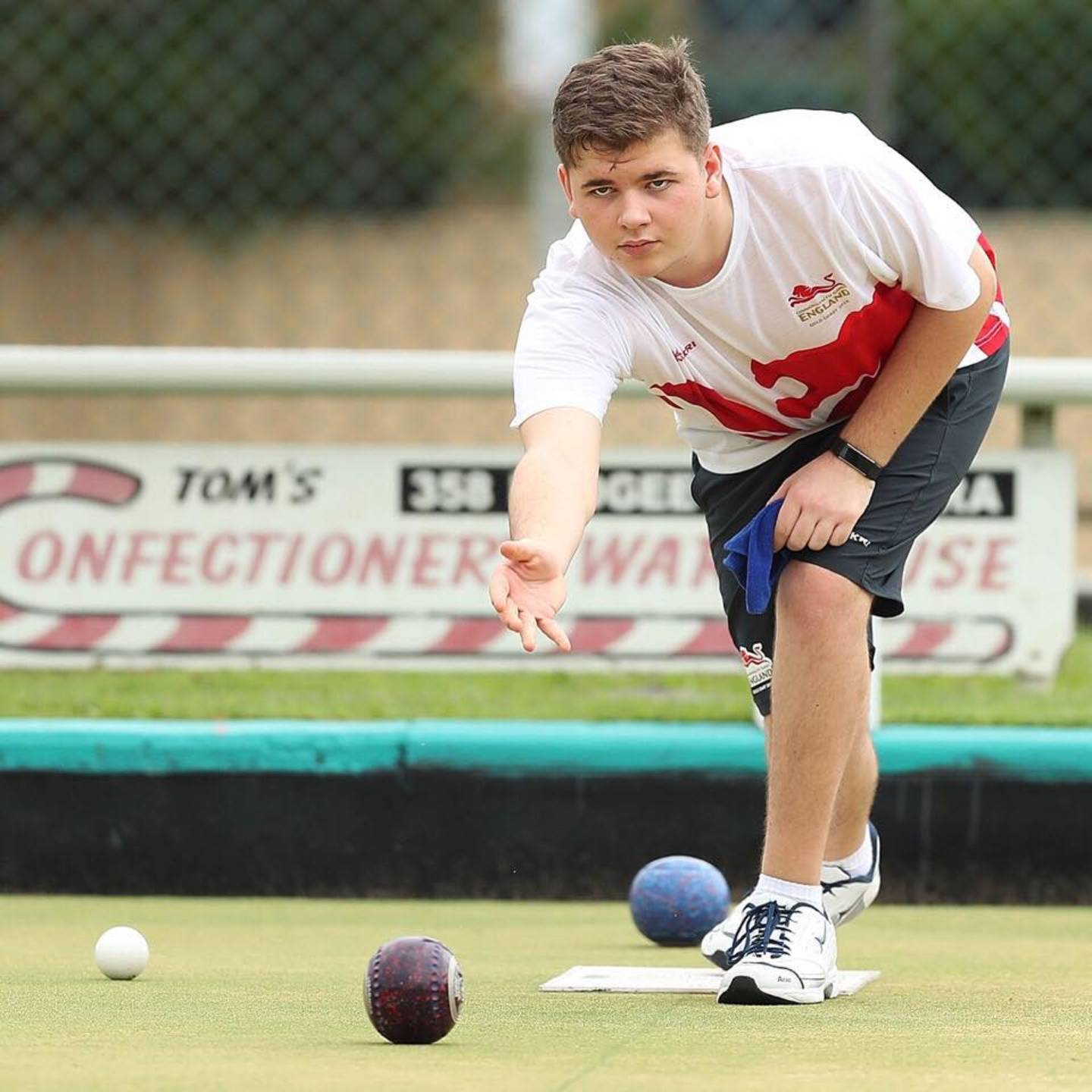Kieran Rollings playing at the Australian Commonwealth Games.