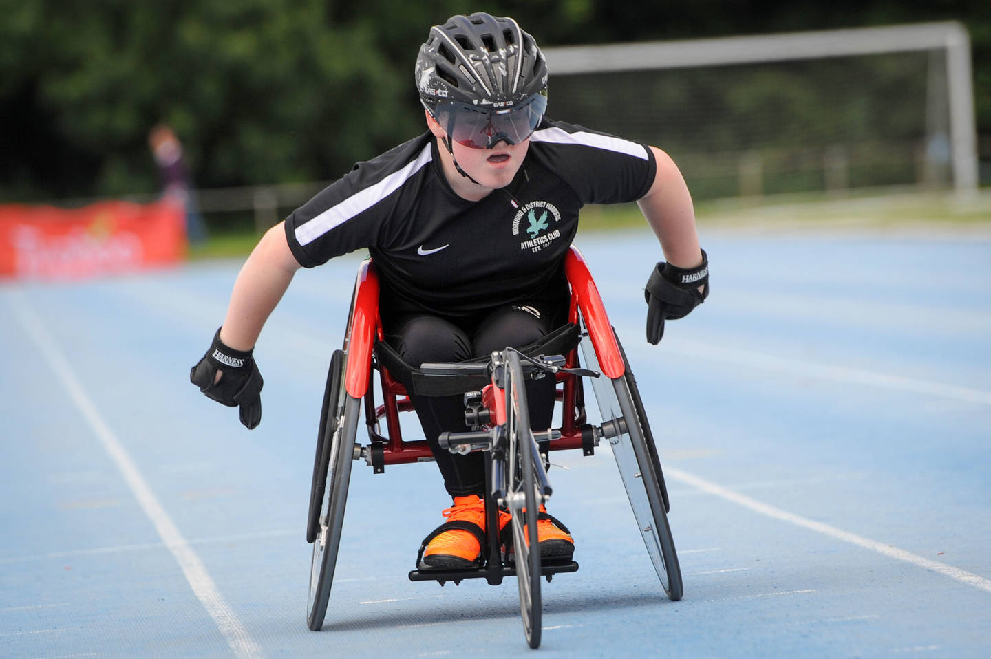 Nathan Freeman at the National Junior Athletics Championships. 