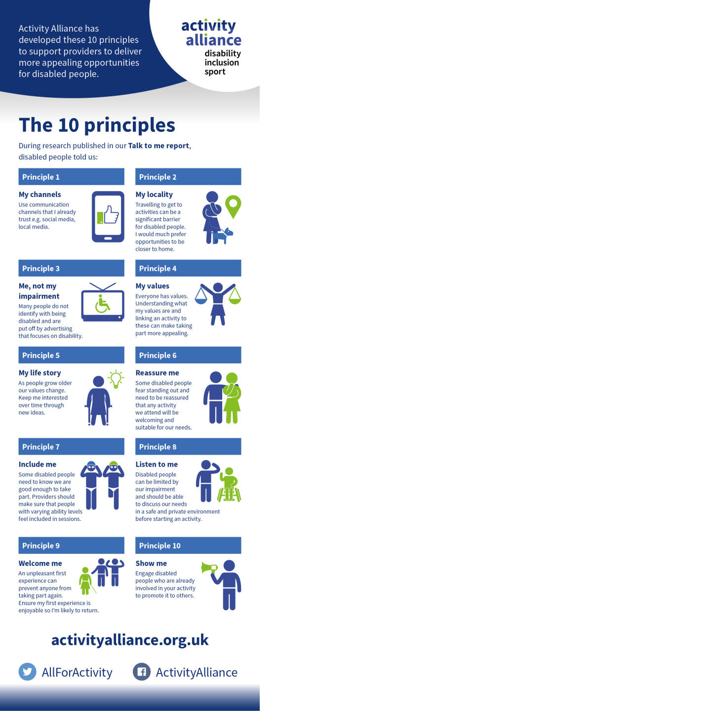 Activity Alliance ten principles in jpeg format