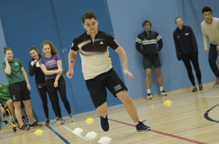 Student taking part in practical exercise during workshop 