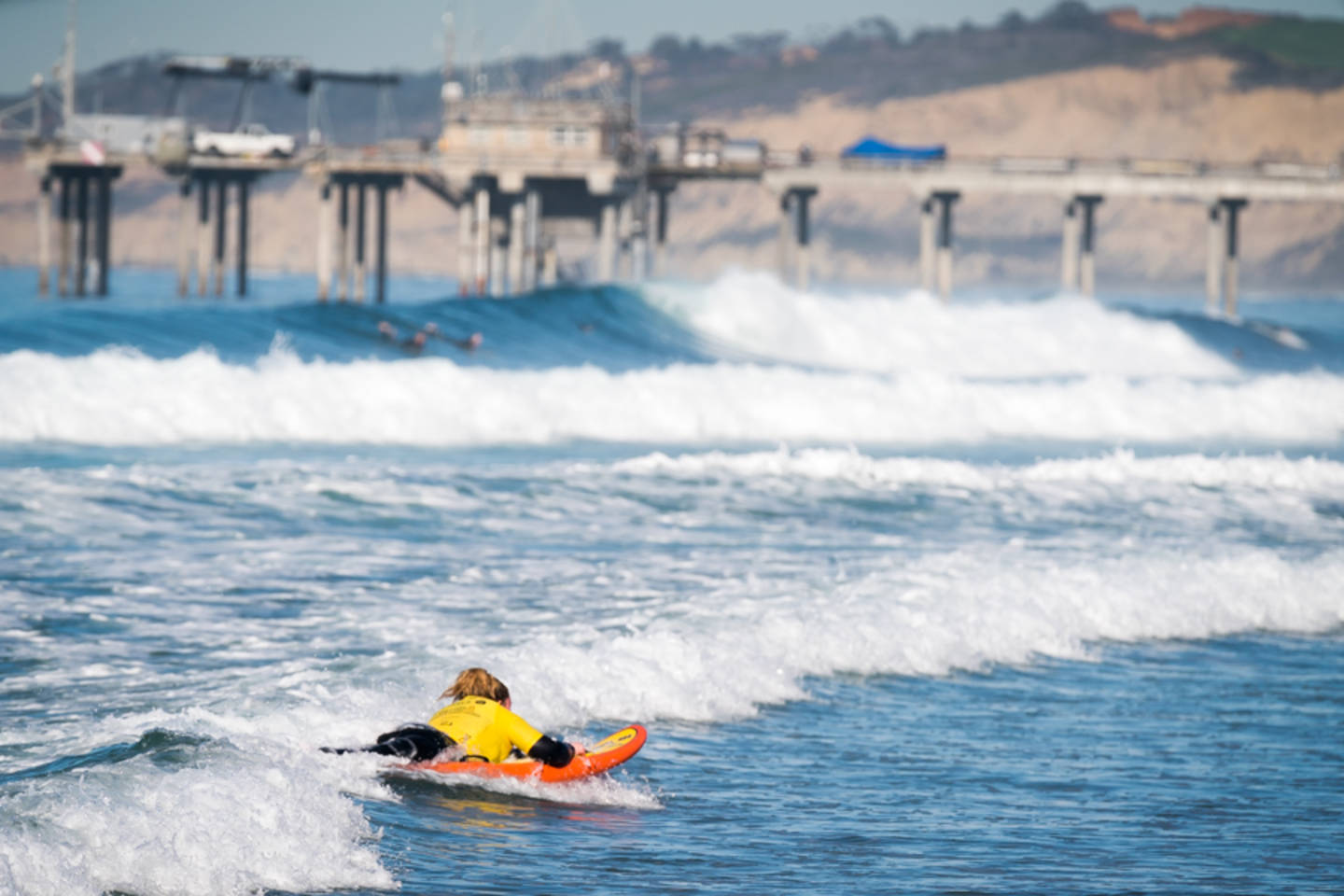 Suzanne Edwards surfing  