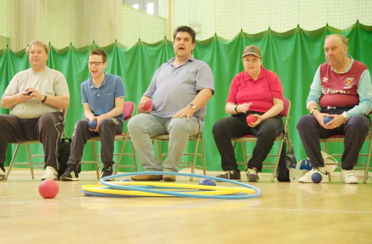 Sport for Confidence boccia session 