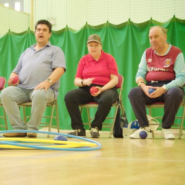 Sport for Confidence boccia session 