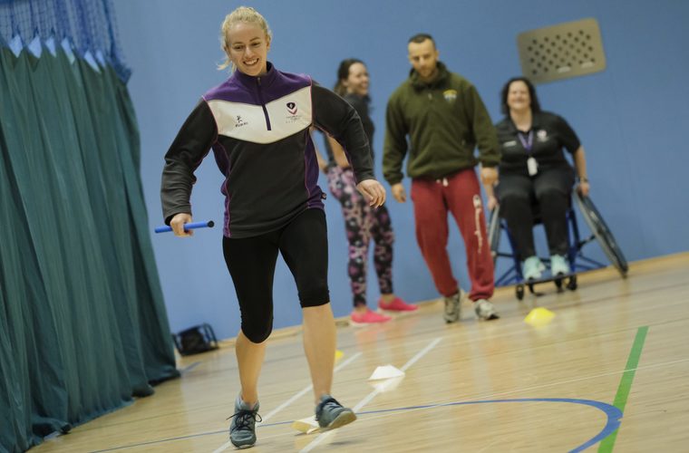 Loughborough students taking part in activities at inclusive activity programme workshop