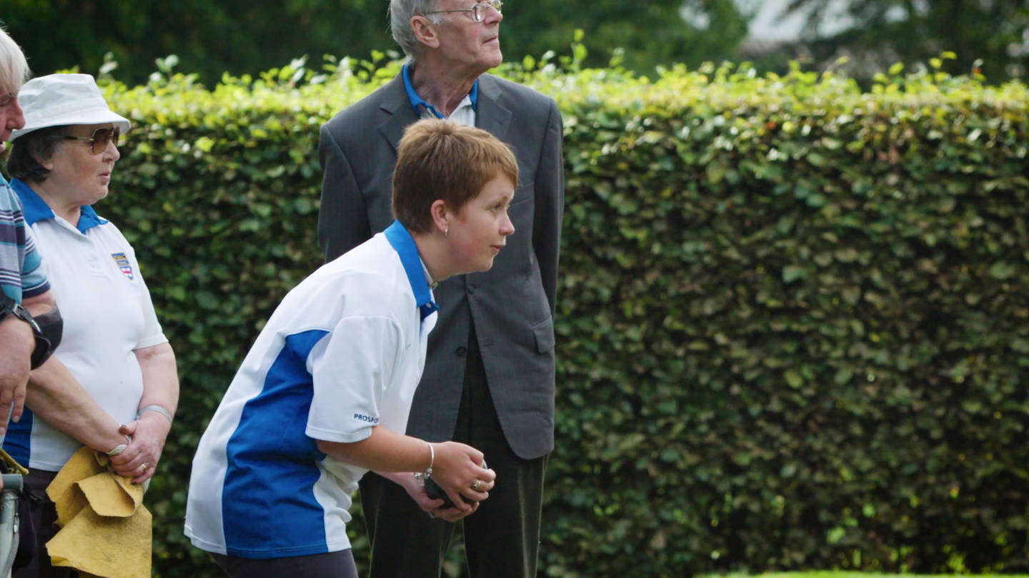 Group of people playing VI bowls