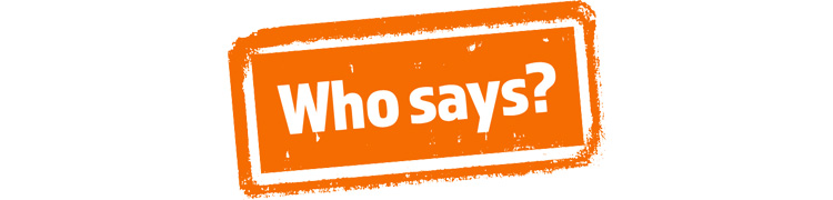 Who Says? Campaign Logo