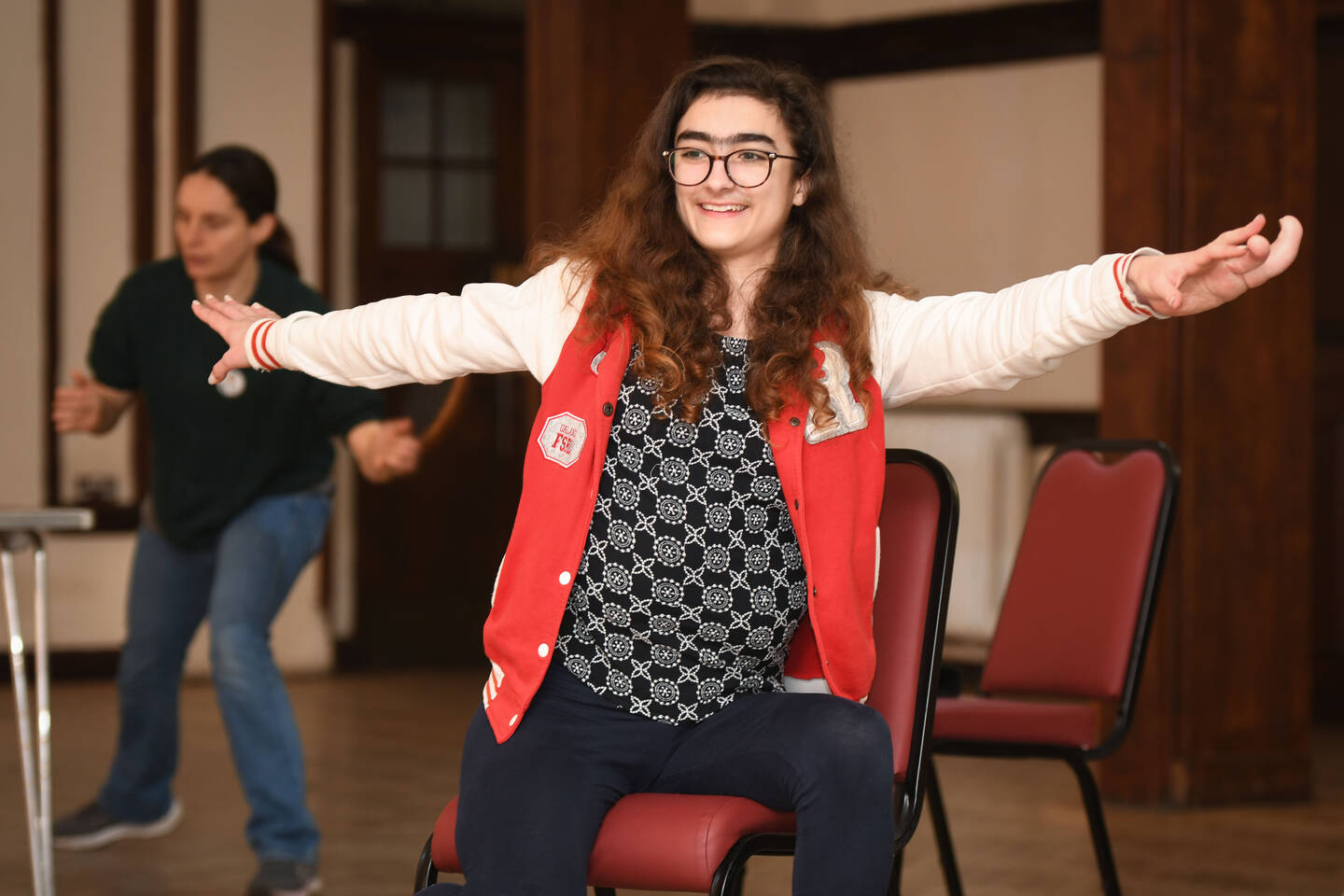 Young woman dancing