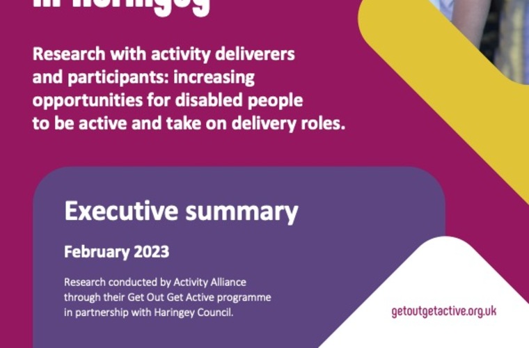 Activity Alliance Haringey Research Executive Summary Accessible pdf
