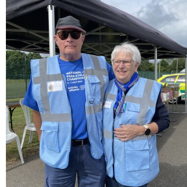 Geoff and Pam Lions at Athletics 2024