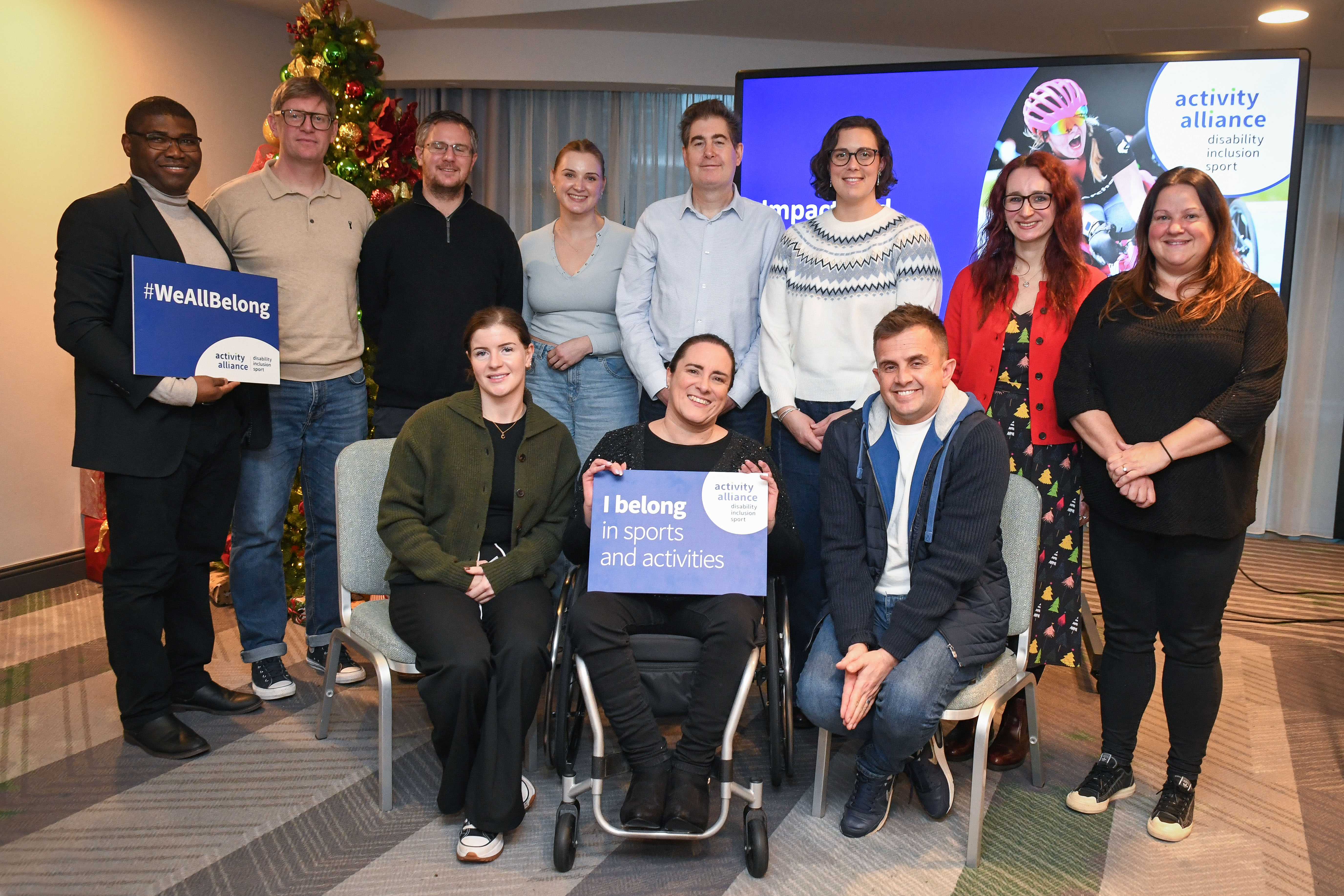 A group photo of some Activity Alliance staff and board